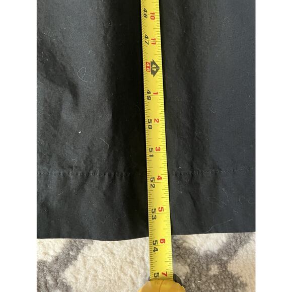 BANANA REPUBLIC Women's Black Organic 100% Cotton V Neck Midi Dress Sz M - Picture 11 of 12